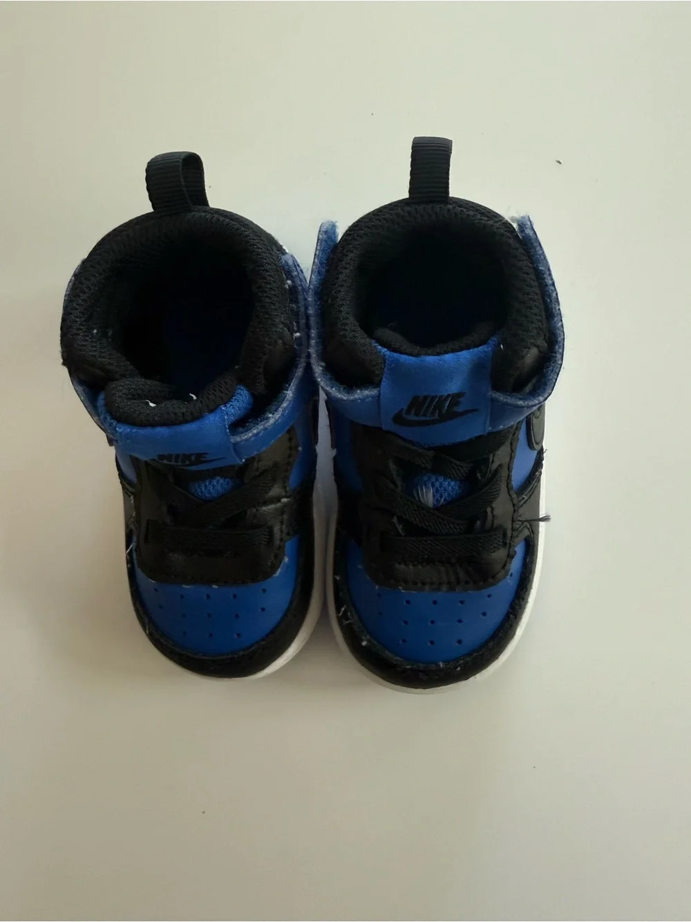 Nike Toddler Black and Blue High-Top Sneakers